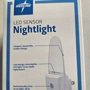 Plug-In LED Nightlight, White 2Ct, Automatically turns on at night